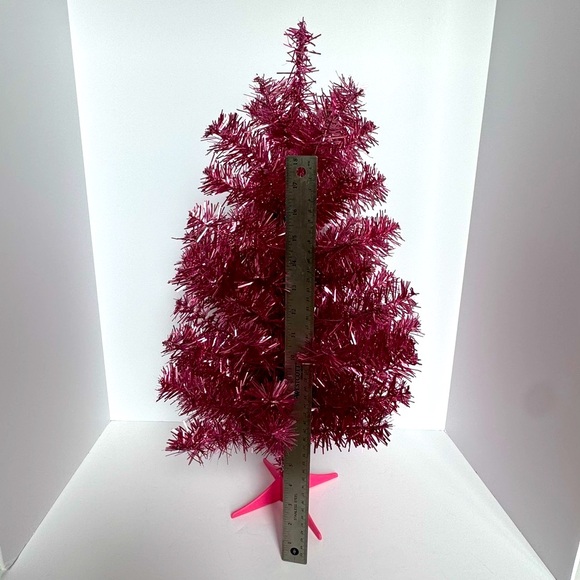 NWOT Pink Mini Christmas Tree, 24 inches high, great for any occasion! - Picture 5 of 6
